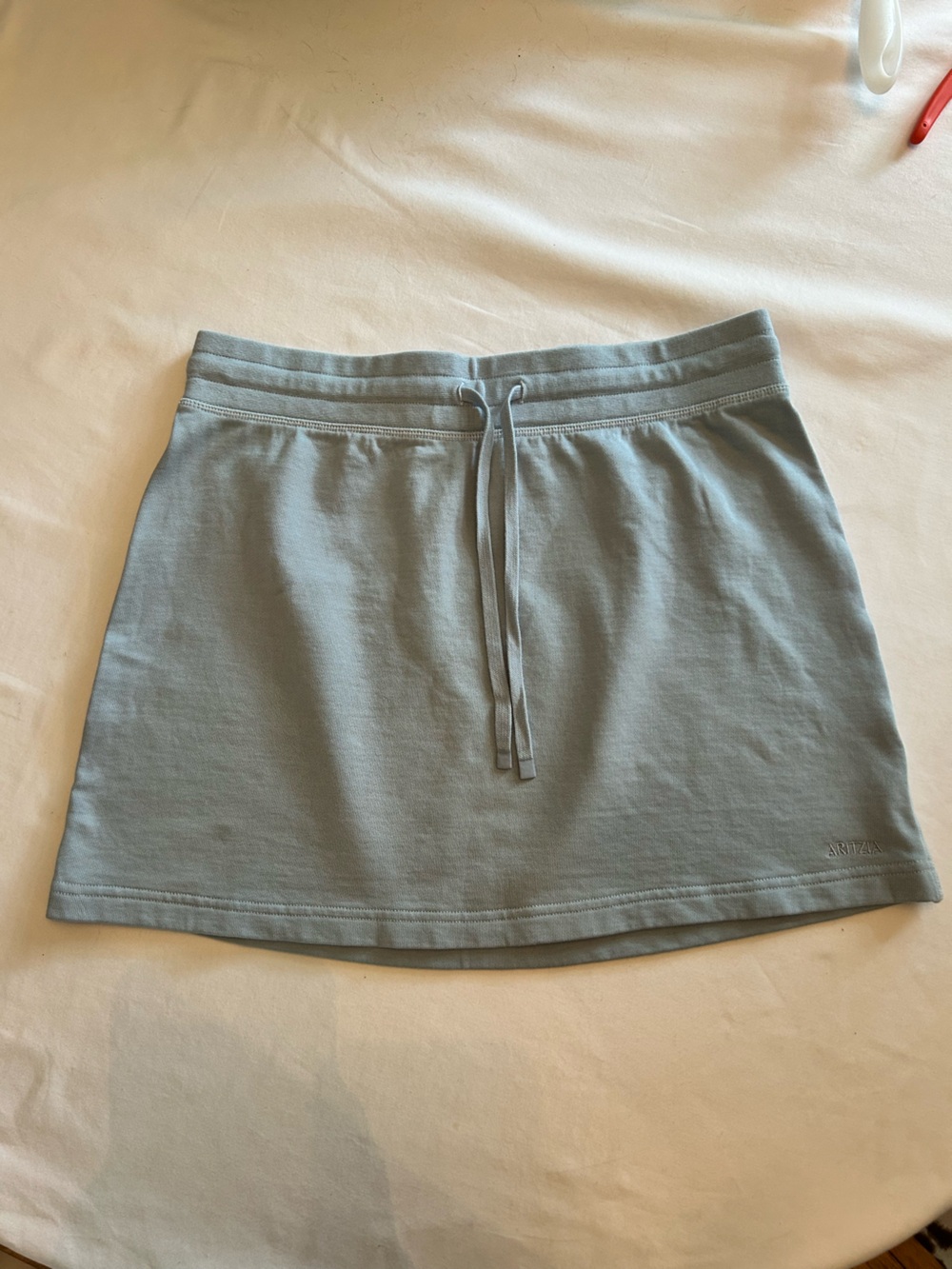 Aritzia light blue Drawstring Mini Skirt